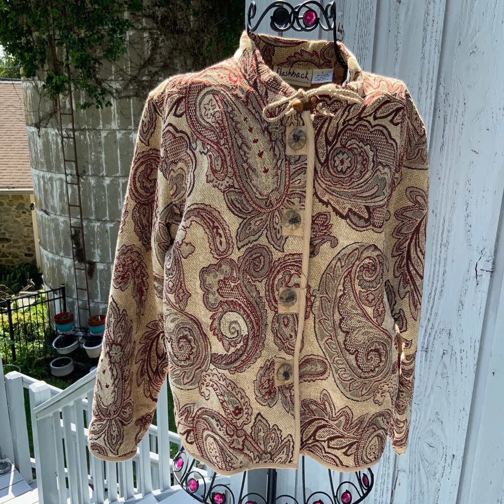 Flashback Tapestry Paisley Blazer/Jacket (Large)